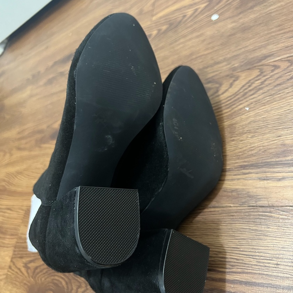 NEW Steve Madden Black Rookie Suede Ankle Booties Size 8.5 US $110 - Picture 6 of 7